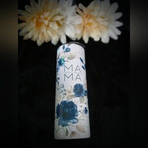 Floral Blue and White Vase